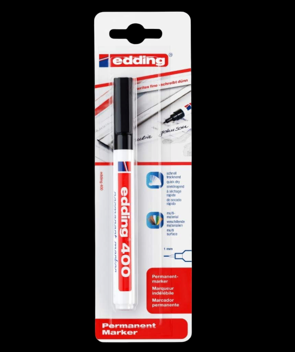 EDDING 400 PERMANENT MARKER BLACK 4004764315772   SHOP STORE TAG DECO ART DRAW CHILDREN DIY GRAFFITI COMASOUND KARTEL CSK ONLINE