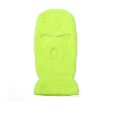 SKI MASK YELLOW NEON HOOD BALACLAVA ACRYLIC MOUNTAIN CYCLE MOTO CAR ATV QUAD HUNT FISHING GRAFFITI WEAR APPAREL CLOTHING CAGOULE NIQUAB HIJAB BURKA SHAYLA KHIMAR CHADOR AL AMIRA VOILE COMASOUND KARTEL