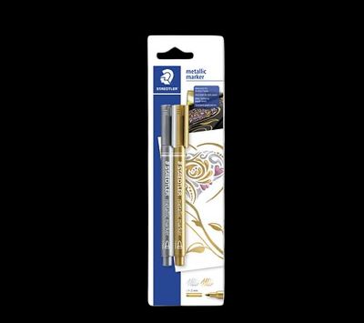 STAEDTLER METALLIC MARKER GOLD & SILVER 4007817832059 SET PACK DIY ART HOME MORE DRAW CD GRAFFITI STICKER COMASOUND KARTEL CSK ONLINE STAEDTLER METALLIC MARKER GOLD & SILVER 4007817832059 SET PACK DIY ART HOME MORE DRAW CD GRAFFITI STICKER COMASOUND KARTEL CSK ONLINE