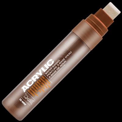 MONTANA CANS MARKER BROWN 4048500323386 ART ARTIST GRAFFITI TAG DRAW INK 15MM CANVAS PAINT ACRYLIC COMASOUND KARTEL CSK ONLINE