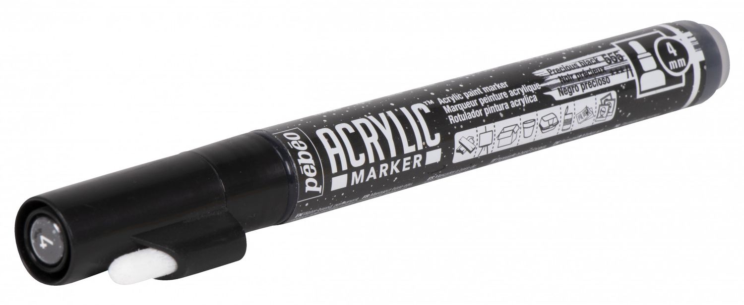 PEBEO ACRYLIC MARKER 3167862058550 PRECIOUS BLACK CANVAS DIY COLOR CUSTOM GRAFFITI TAG STREET ART ARTIST WRITING DRAW COMASOUND KARTEL CSK ONLINE