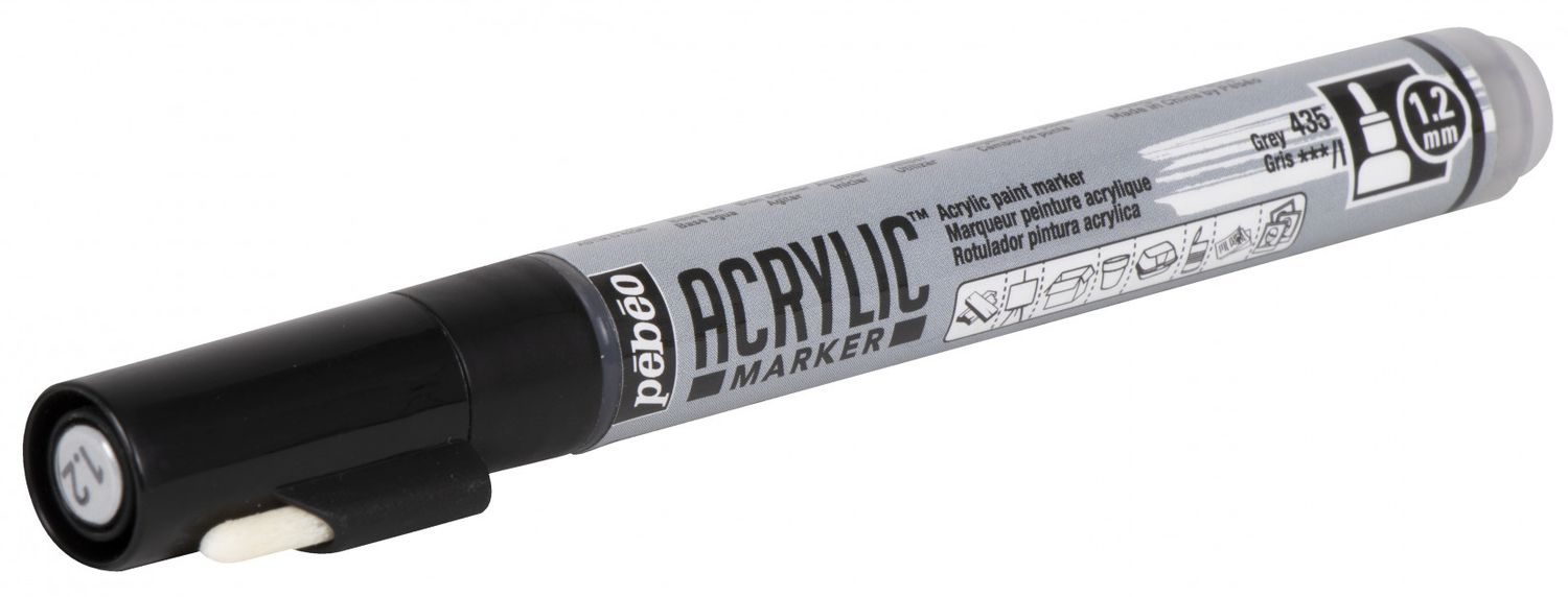 PEBEO ACRYLIC MARKER 3167862057355 GREY CANVAS DIY COLOR CUSTOM GRAFFITI TAG STREET ART ARTIST WRITING DRAW COMASOUND KARTEL CSK ONLINE