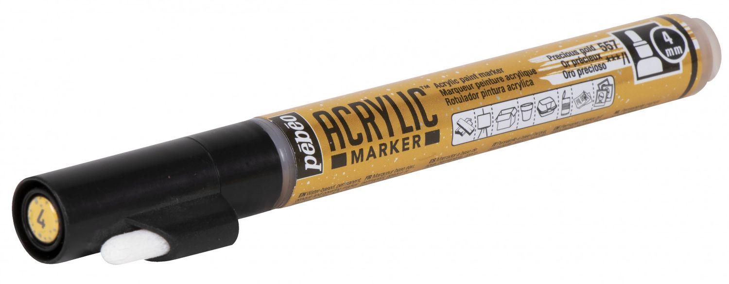 PEBEO ACRYLIC MARKER 3167862058574 PRECIOUS GOLD CANVAS DIY COLOR CUSTOM GRAFFITI TAG STREET ART ARTIST WRITING DRAW COMASOUND KARTEL CSK ONLINE
