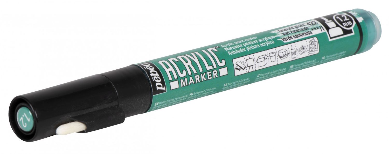 PEBEO ACRYLIC MARKER 3167862057225 EMERALD GREEN CANVAS DIY COLOR CUSTOM GRAFFITI TAG STREET ART ARTIST WRITING DRAW COMASOUND KARTEL CSK ONLINE