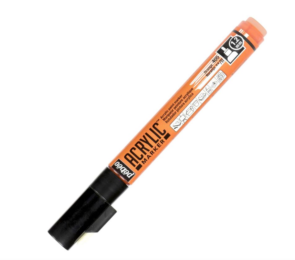 PEBEO ACRYLIC MARKER 3167862057058 ORANGE CANVAS DIY COLOR CUSTOM GRAFFITI TAG STREET ART ARTIST WRITING DRAW COMASOUND KARTEL CSK ONLINE