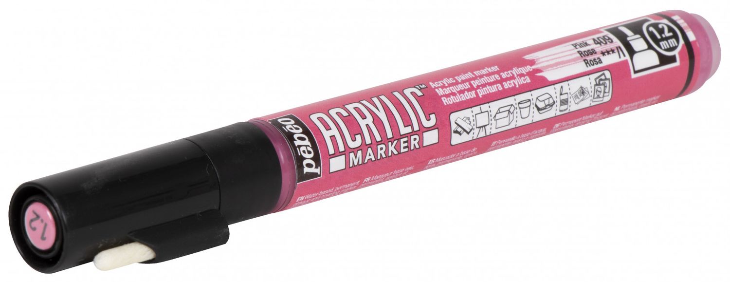 PEBEO ACRYLIC MARKER 3167862057096  PINK CANVAS DIY COLOR CUSTOM GRAFFITI TAG STREET ART ARTIST WRITING DRAW COMASOUND KARTEL CSK ONLINE