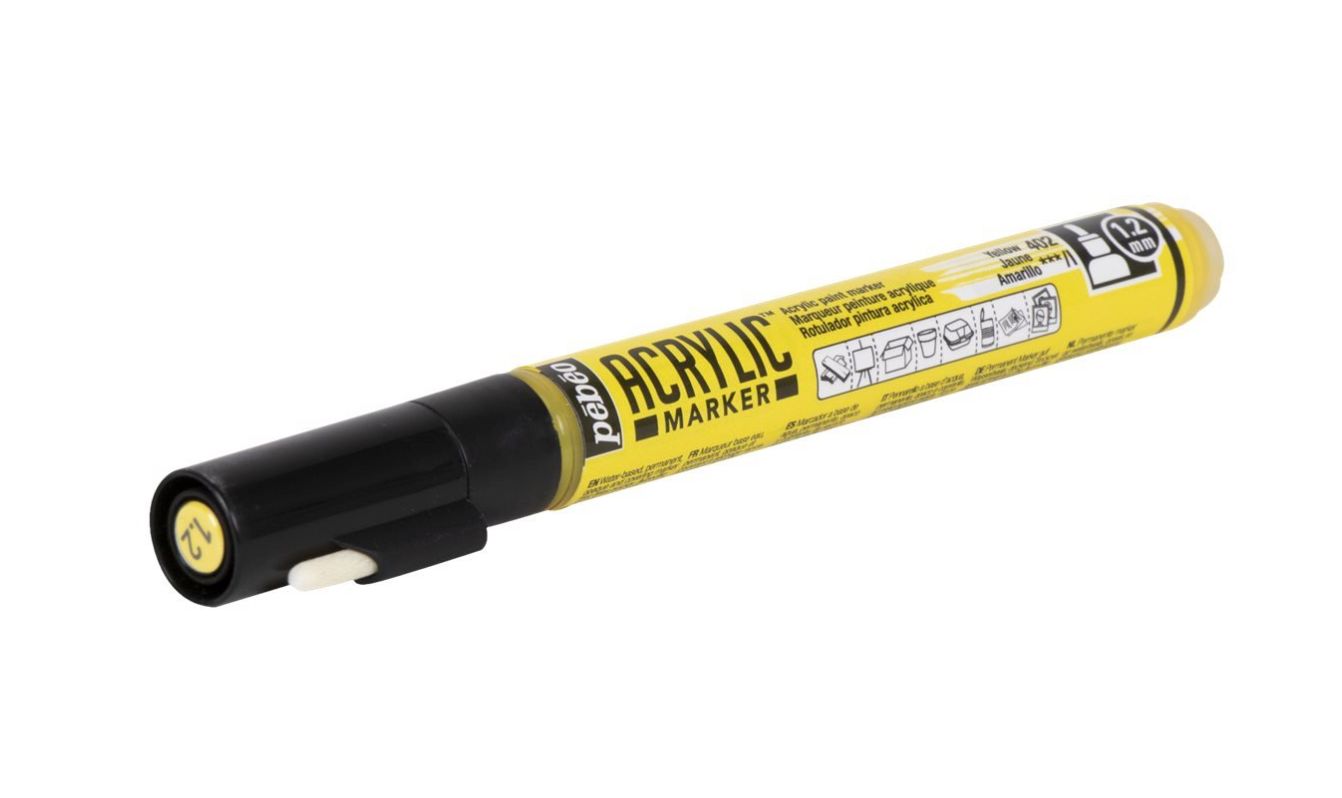 PEBEO ACRYLIC MARKER 3167862057027 DARK YELLOW CANVAS DIY COLOR CUSTOM GRAFFITI TAG STREET ART ARTIST WRITING DRAW COMASOUND KARTEL CSK ONLINE