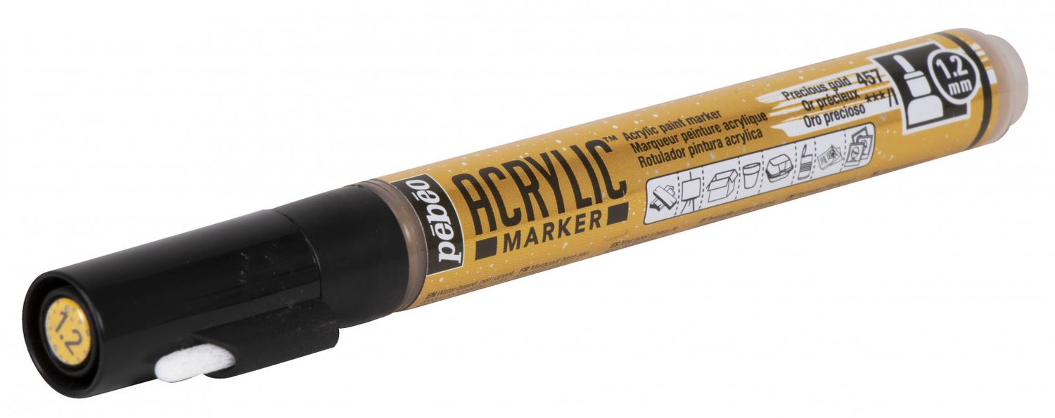 PEBEO ACRYLIC MARKER 3167862056570 PRECIOUS GOLD CANVAS DIY COLOR CUSTOM GRAFFITI TAG STREET ART ARTIST WRITING DRAW COMASOUND KARTEL CSK ONLINE