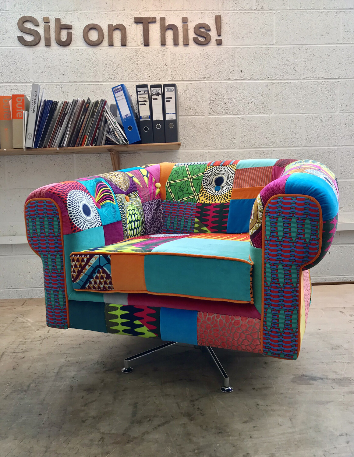 Afrotechnicolour Patchwork Chair