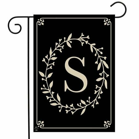 Garden Flag - Classic Monogram "S"