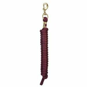 Poly Lead Rope - 10 foot - Burgundy