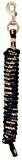 Poly Lead Rope - 10 foot - Black / Tan / Navy