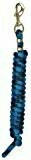 Poly Lead Rope - 10 foot - Black / BLue / Turquoise