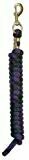 Poly Lead Rope - 10 foot - Purple / Hunter Green / Black