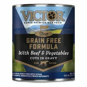 Victor Grain-Free Beef & Vegetables Entree in Gravy Canned Dog Food