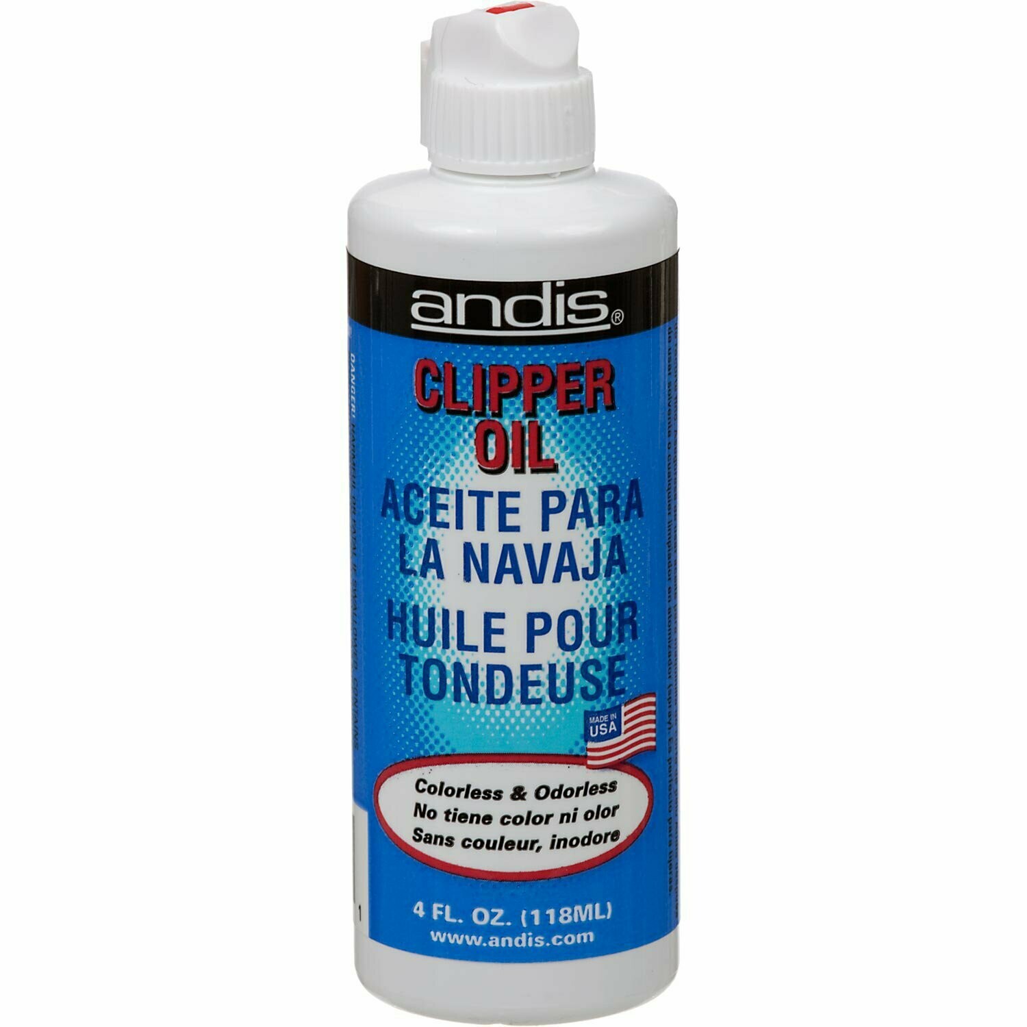 ANDIS CLIPPER OIL BOTTLE-4 OZ
