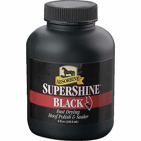 Absorbine Supershine Hoof Polish Black- 8oz