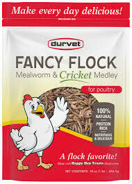 Fancy Flock Mealworm & Cricket Medley- 16oz