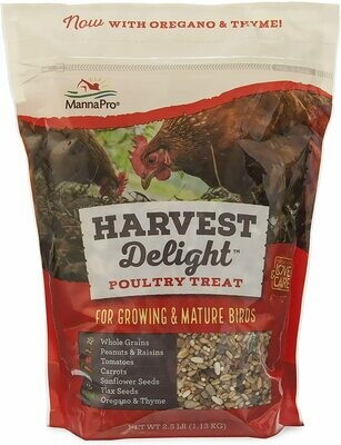 Manna Pro Harvest Delight Poultry Treats- 2.5lb