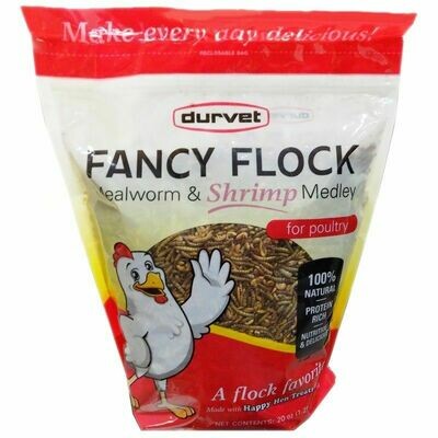 Fancy Flock Mealworm & Shrimp Medley- 16oz