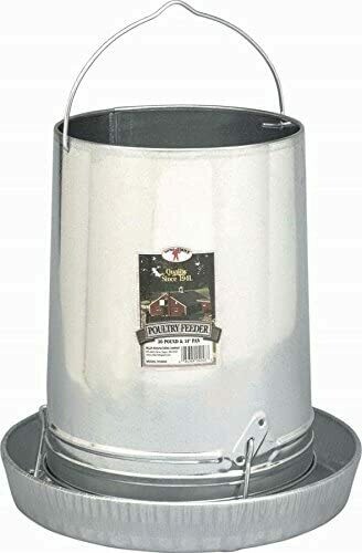 Galvanized Poultry Hanging Feeder- 30lb