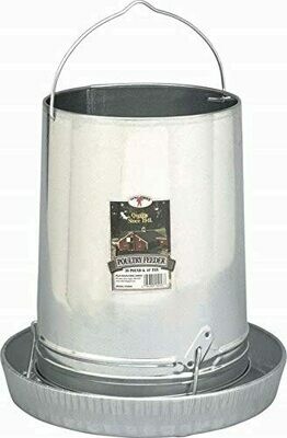 Galvanized Poultry Hanging Feeder- 30lb