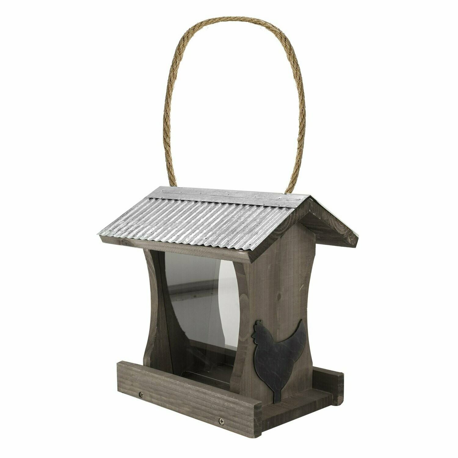 Rustic Farmhouse Tall Hopper Bird Feeder