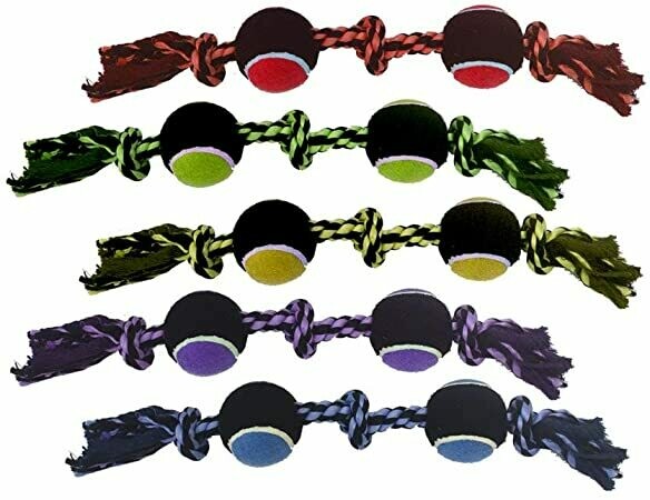 MultiPet 2 Knot Rope- Assorted Colors- 20"