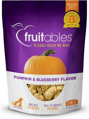 Fruitables Crunchy Baked Treats 7oz- Pumpkin & Blueberry