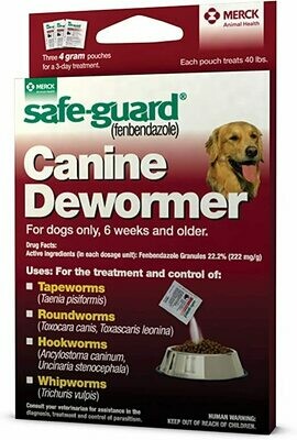 Safe-Guard Canine De-Wormer- 4GM