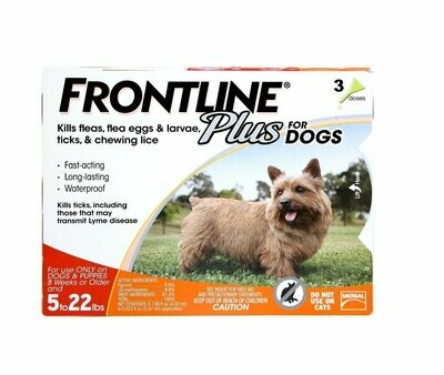 Frontline Plus for Dogs- 5-22lbs