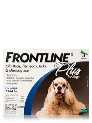 Frontline Plus for Dogs- 23-44lbs