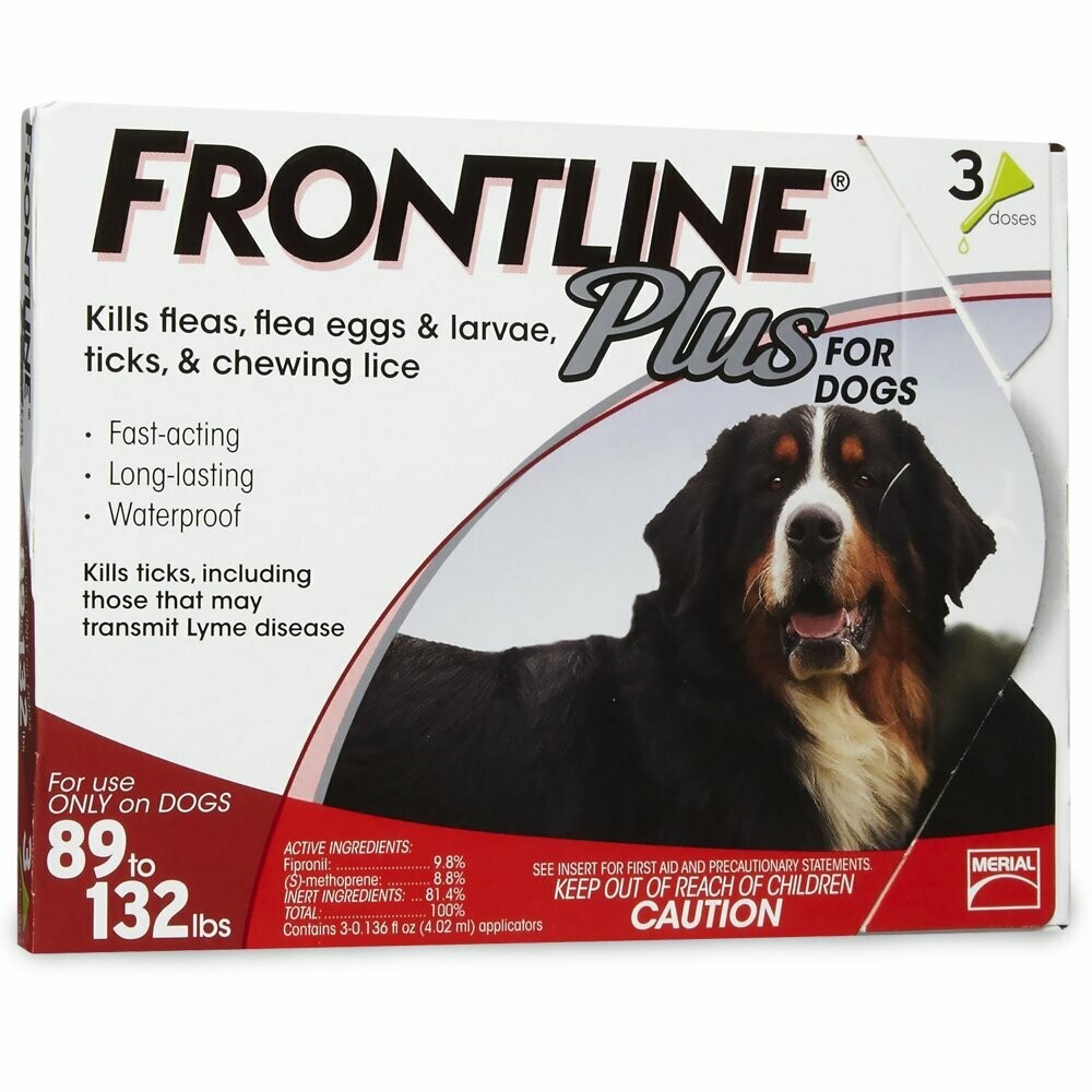 Frontline Plus for Dogs- 89-132lbs