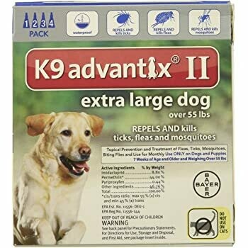 K9 Advantix II Extra Large Dog- 55+lbs