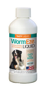 Wormeze Liquid De-Wormer for Dogs & Cats- 8oz