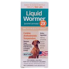 Liquid Canine De-Wormer 2X- 8oz