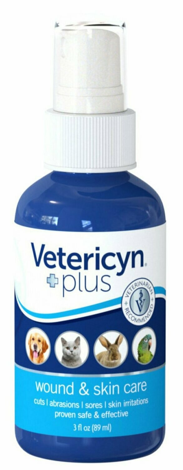 Vetericyn Plus Wound & Skin Care- 3oz