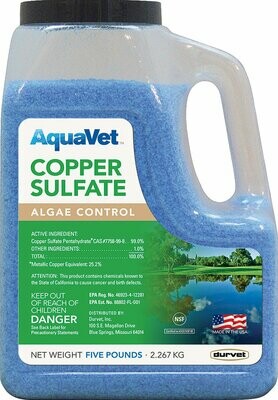 AquaVet- Copper Sulfate- 5lbs