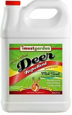 IMustGarden Deer Repellent - Ready to Use -Gallon - Mint Scent