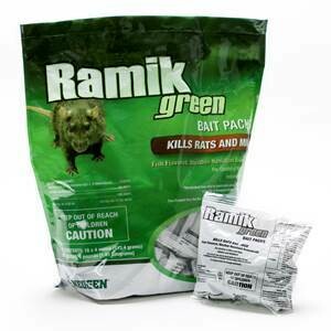 Ramik Green Mouse Bait Individual Packs 1oz- 4lbs