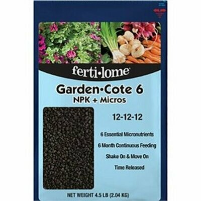 Fertilome Garden Cote Slow Release Fertilizer 12-12-12 4.5lbs