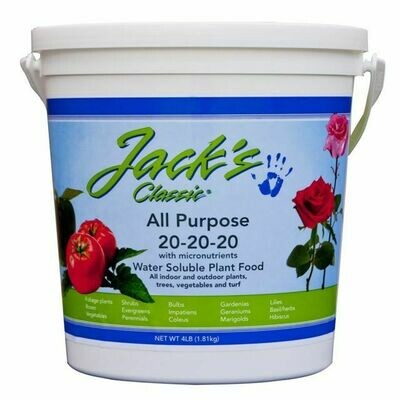 Jack's All Purpose Fertilizer 20-20-20 4lbs
