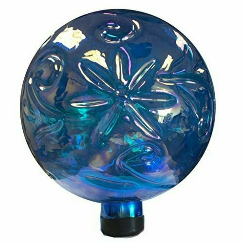 Echo Valley 10" Gazing Globe- Blue Flower