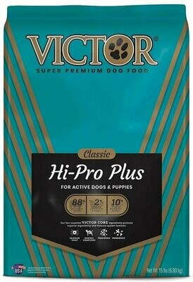 ​Victor Hi-Pro Plus Formula Dry Dog Food- 15lbs