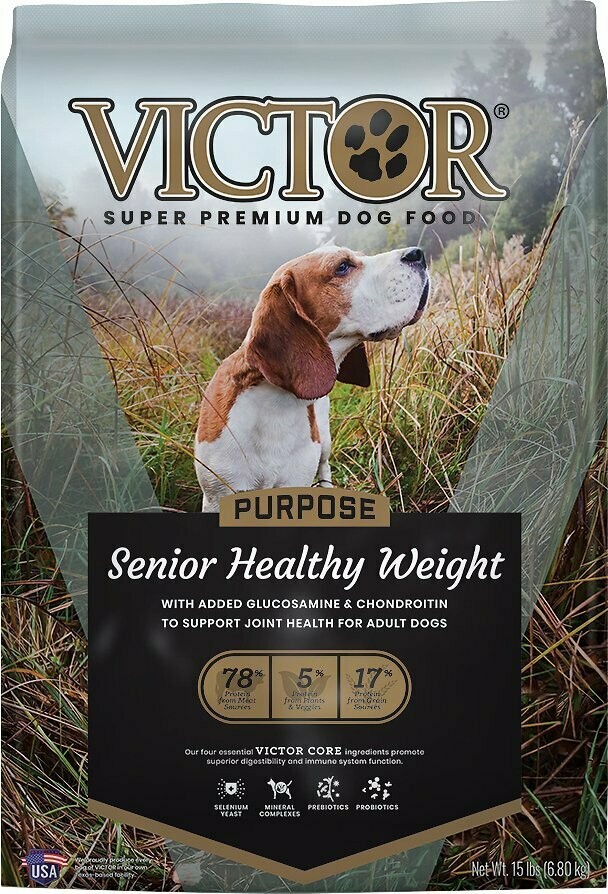 ​Victor Senior Healthy Weight Dry Dog Food- 15lbs