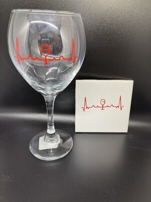 Wine Glass And Coaster Set -