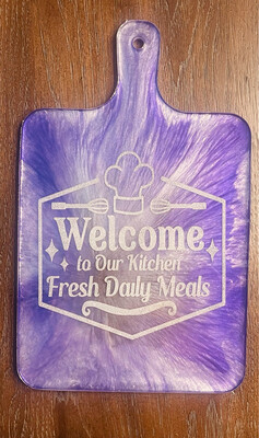 Welcome To Our Kitchen Cutting Board