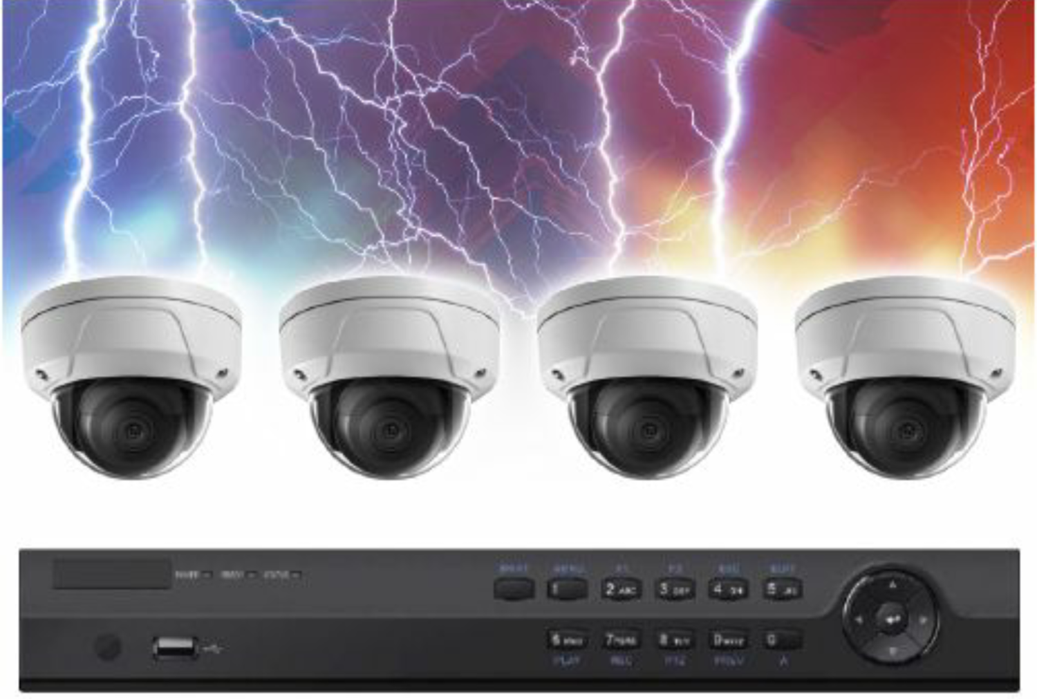 Video Surveillance 4 Camera NVR Bundle