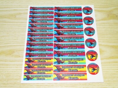 ADHESIVOS PARA ÚTILES ESCOLARES