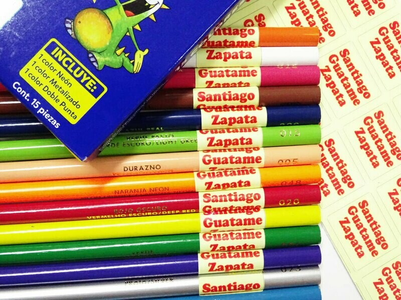 MINI-ADHESIVOS PARA MARCAR COLORES Y/O LAPICES